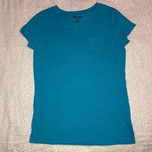 Blue V-Neck T-Shirt